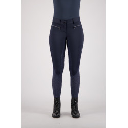 Calça de equitação Euro-star Airflow FullGrip Azul-marinho
