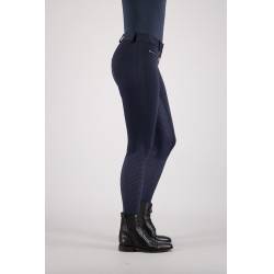 Calça de equitação Euro-star Airflow FullGrip Azul-marinho