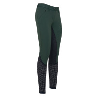 Calça de equitação Euro-Star Airflow 2.0 FullGrip Euro-Star Mulher Verdes beirais / preto