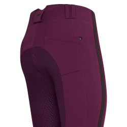 Calça de equitação Euro-Star Slim shape full grip Roxo escuro Violeta