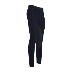 Calça de equitação Euro-Star Slim shape full grip Azul-marinho