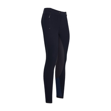 Calça de equitação Euro-Star Slim shape full grip Azul-marinho