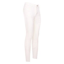 Calça de equitação Euro-Star Acer FullGrip masculino Branco