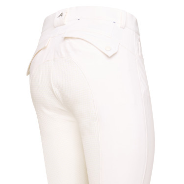 Calça de equitação Euro-Star Acer FullGrip masculino Branco