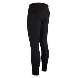 Calça de equitação Euro-Star Acer FullGrip masculino Meteorito Preto Calça de equitação Euro-Star Acer FullGrip masculino Meteorito Preto