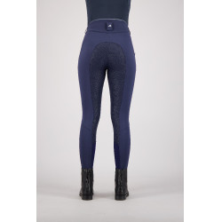 Calça de equitação Euro-Star Snow Queen FullGrip Azul-marinho