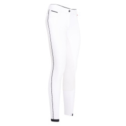 Calça de equitação Euro-Star Indigo Diamond Full Branco