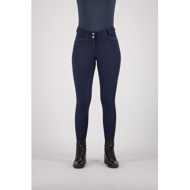 Calças de equitação Euro-Star Arielle FullGrip Azul-marinho