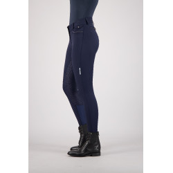 Calças de equitação Euro-Star Arielle FullGrip Azul-marinho