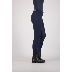 Calças de equitação Euro-Star Arielle FullGrip Azul-marinho