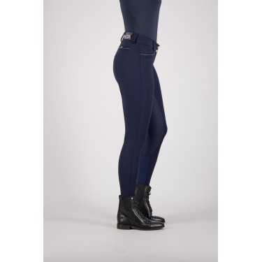Calças de equitação Euro-Star Arielle FullGrip Azul-marinho