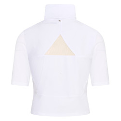 Crop top de competição Euro-Star Flying Fearless Branco Crop top de competição Euro-Star Flying Fearless Branco