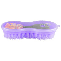 Escova Perfection e elásticos para crina Imperial Riding Roxo Real Violeta Escova Perfection e elásticos para crina Imperial Riding Roxo Real Violeta
