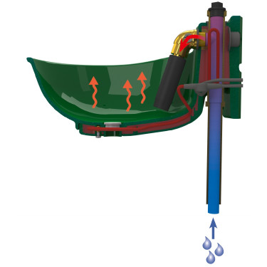 Bebedouro aquecido HP20 Kerbl Bebedouro aquecido HP20 Kerbl