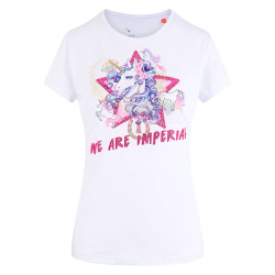 Camiseta divertida Imperial Riding Happy Unicorn