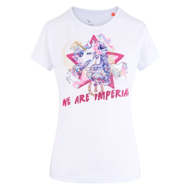 Camiseta divertida Imperial Riding Happy Unicorn