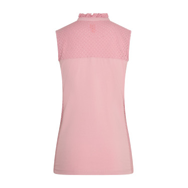 Polo sem mangas Imperial Riding Camee Rosa chique Polo sem mangas Imperial Riding Camee Rosa chique