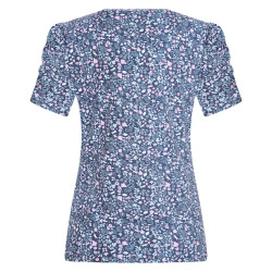 Camiseta Imperial Riding Strike a pose Flower Marinho AOP Azul