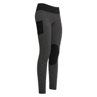 Legging de equitação Imperial Riding Diamond Bubble Kneegrip Preto Legging de equitação Imperial Riding Diamond Bubble Kneegrip Preto