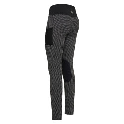 Legging de equitação Imperial Riding Diamond Bubble Kneegrip Preto Legging de equitação Imperial Riding Diamond Bubble Kneegrip Preto