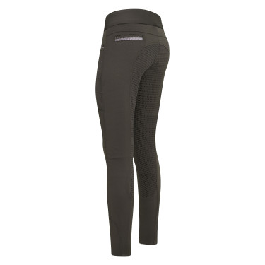 Legging de equitação Imperial Riding El Capone FullGrip Cinza escuro Cinzento