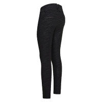Calça Imperial Riding El Capone cintura alta AOP FullGrip Zebra negra Preto