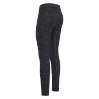 Calça de equitação Imperial Riding El Capone AOP FullGrip Zebra negra Preto