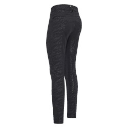 Calça de equitação Imperial Riding El Capone AOP FullGrip Zebra negra Preto