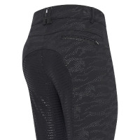 Calça de equitação Imperial Riding El Capone AOP FullGrip Zebra negra Preto