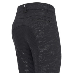 Calça de equitação Imperial Riding El Capone AOP FullGrip Zebra negra Preto