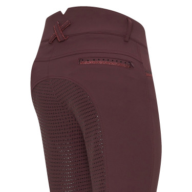 Calça de equitação Imperial Riding El Capone cintura alta FullGrip Bordéus Calça de equitação Imperial Riding El Capone cintura alta FullGrip Bordéus