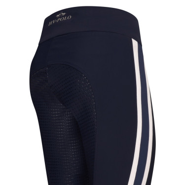 Calça de equitação HV Polo Alexia FullGrip Azul-marinho