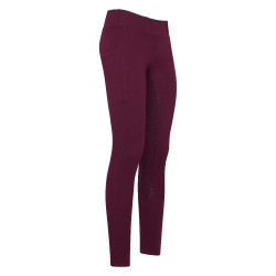 Legging de equitação HV Polo Luci FullGrip Fruta silvestre escura Vermelho