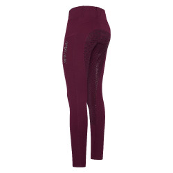 Legging de equitação HV Polo Luci FullGrip Fruta silvestre escura Vermelho