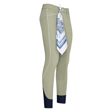 Calça de equitação HV Polo Catatrina FullGrip Azeite verde