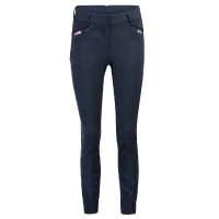 Calça de equitação HV Polo Cecile FullGrip Azul-marinho