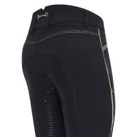 Calça de equitação HV Polo Cecile FullGrip Preto