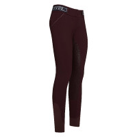 Calças de equitação HV Polo Keira FullGrip Fruta silvestre escura