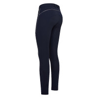 Calça de equitação HV Polo Lux inverno FullGrip Azul-marinho