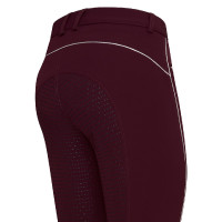 Calça de equitação HV Polo Lux inverno FullGrip Fruta silvestre escura Vermelho Calça de equitação HV Polo Lux inverno FullGrip Fruta silvestre escura Vermelho