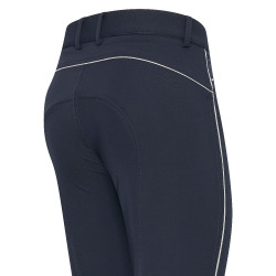 Calça de equitação HV Polo Lux inverno KneeGrip Azul-marinho Calça de equitação HV Polo Lux inverno KneeGrip Azul-marinho