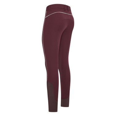 Calça de equitação HV Polo Lux inverno KneeGrip Fruta silvestre escura Vermelho Calça de equitação HV Polo Lux inverno KneeGrip Fruta silvestre escura Vermelho