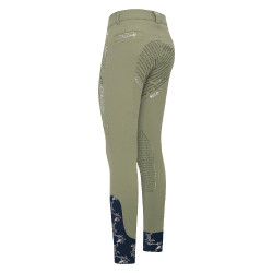 Calça de equitação HV Polo Marijn Palm Springs FullGrip Azeite verde
