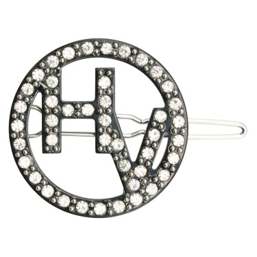 Clipes de Cabelo HV Polo Ginny conjunto com 2 peças Preto / azul-marinho