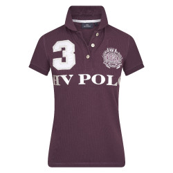 Polo Favoritas EQ HV Polo Ameixa / prata Bord&amp;ocirc;
