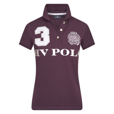 Polo Favoritas EQ HV Polo Ameixa / prata Bord&amp;ocirc;