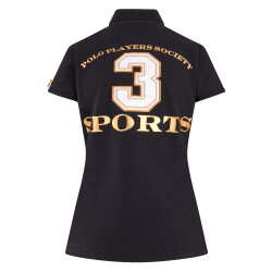 Polo Favoritas EQ HV Polo Ouro preto / rosa