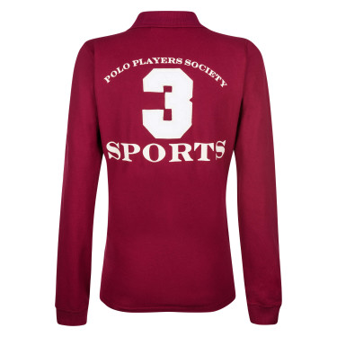 Polo Favouritas EQ de mangas compridas HV Polo Vermelha Rosa