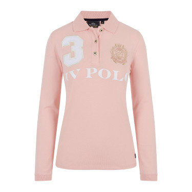 Polo Favouritas EQ de mangas compridas HV Polo Rosa suave