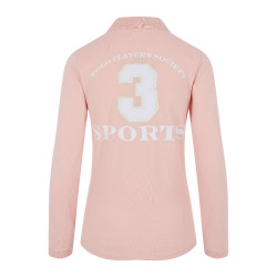 Polo Favouritas EQ de mangas compridas HV Polo Rosa suave